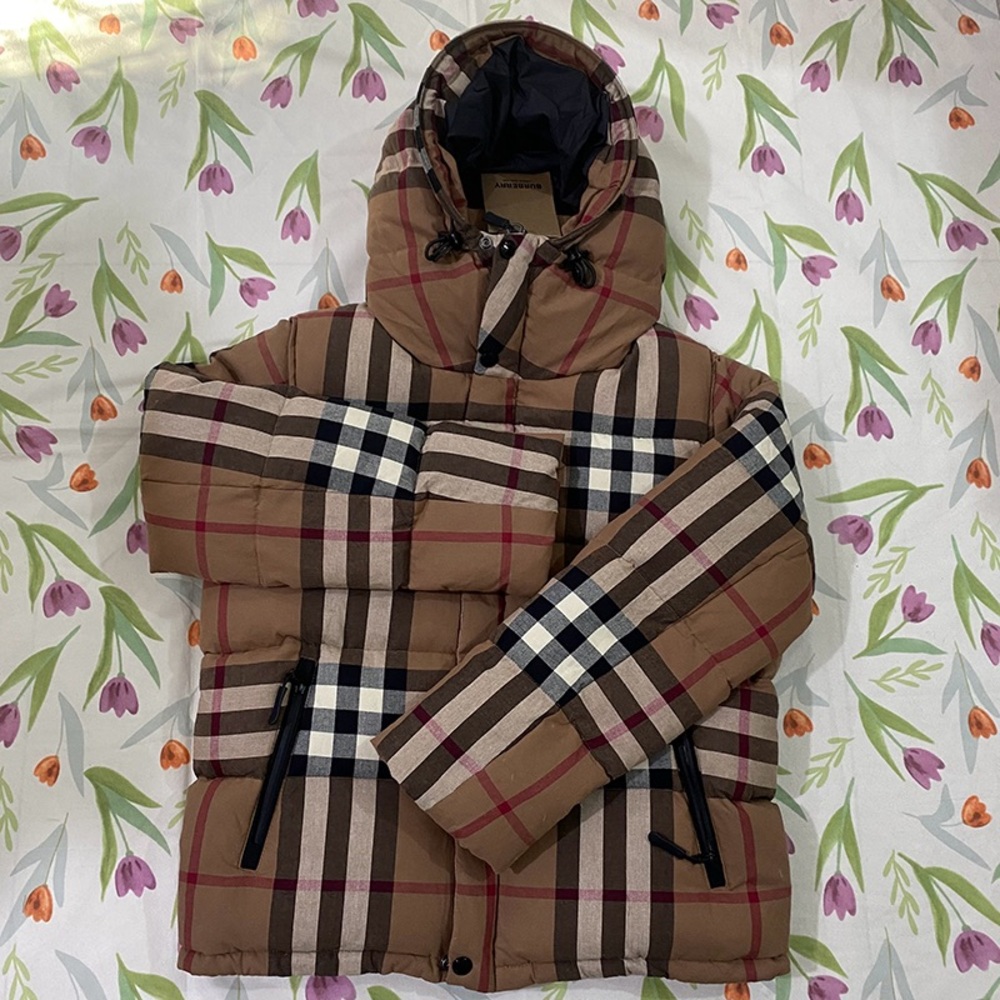 Burberry Classic Check Pattern Down Jacket - image 2
